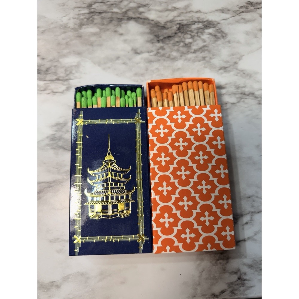 2-THE JOY OF LIGHT MATCH BOXES W/ MATCHES 4"‎ (2781)